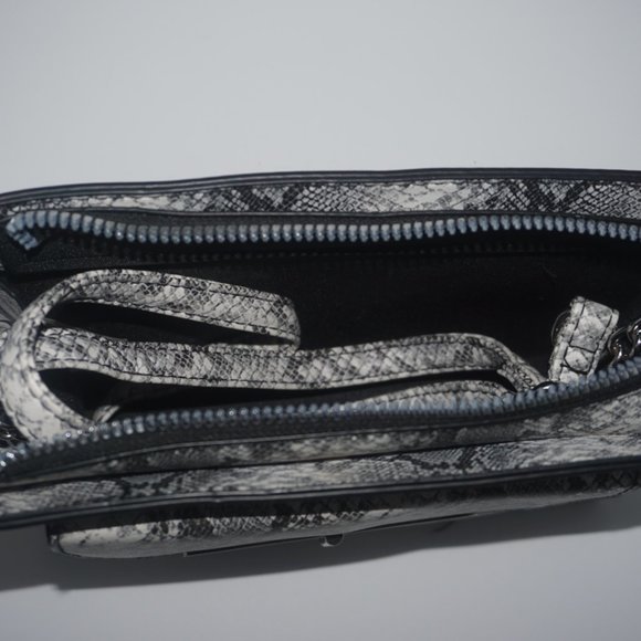 Gray Snake Print Crossbody Bag - Picture 5 of 5